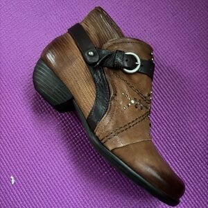 Miz Mooz | Leather Western Ankle Boots 🤎